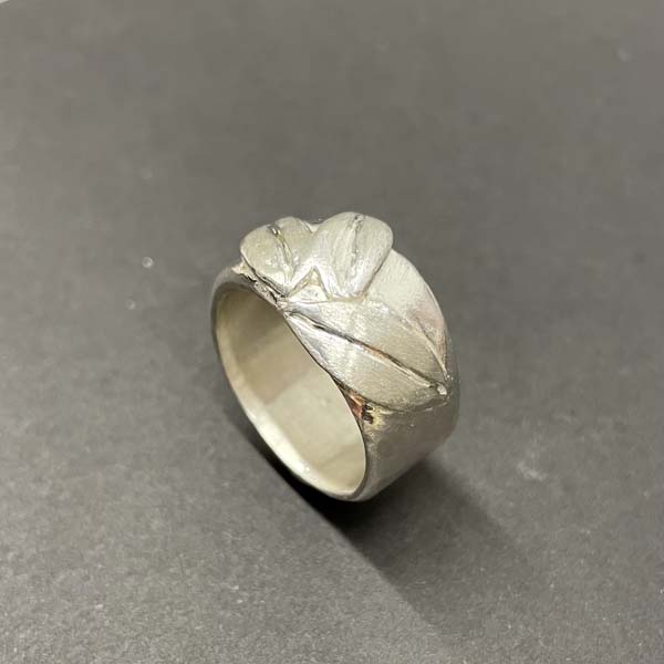 Bague 3 Feuilles - Argent -Taille 56 1 Bague 3 Feuilles - Argent -Taille 56