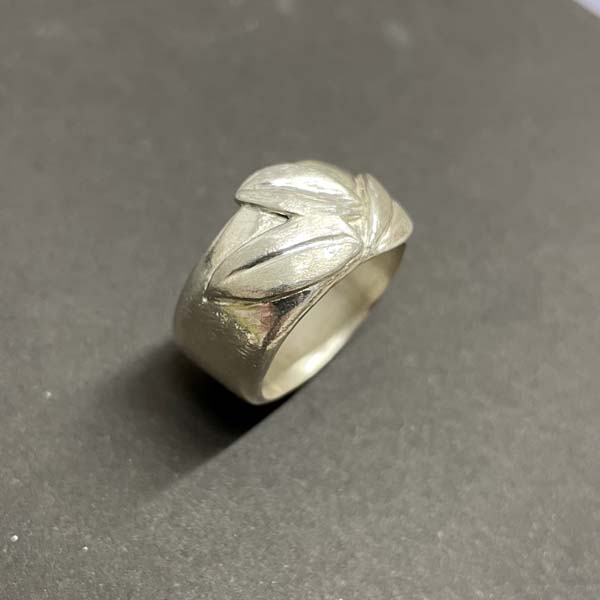 Bague 3 Feuilles - Argent -Taille 56 3 Bague 3 Feuilles - Argent -Taille 56 – Image 3