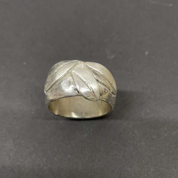 Bague 3 Feuilles - Argent -Taille 56 2 Bague 3 Feuilles - Argent -Taille 56 – Image 2