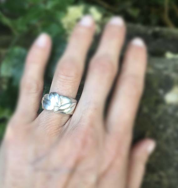 Bague 3 Feuilles - Argent -Taille 56 6 Bague 3 Feuilles - Argent -Taille 56 – Image 6