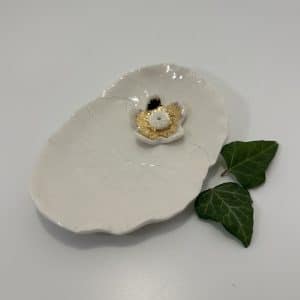 Coupelle porte encens en porcelaine